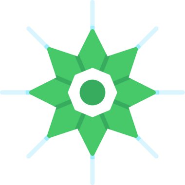 Pusula. Web simgesi basit illüstrasyon