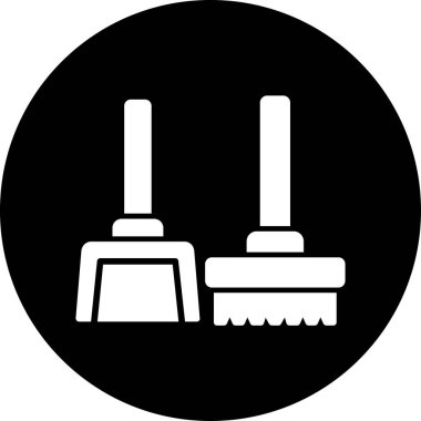 Temizleme vektörü sembol tasarımı