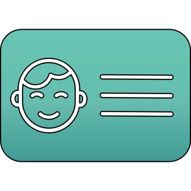 Maskeli ve yüz simgesi olan bir kadının vektör çizimi