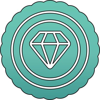 Elmas kristal simgesi, taslak biçimi