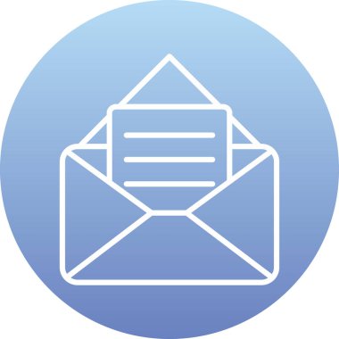 Zarf. Web simgesi basit illüstrasyon