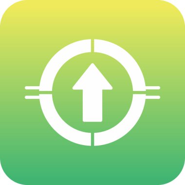 benzersiz ok aşağı satır vektör simgesi