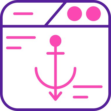 Gemi simgesi vektör illüstrasyonu