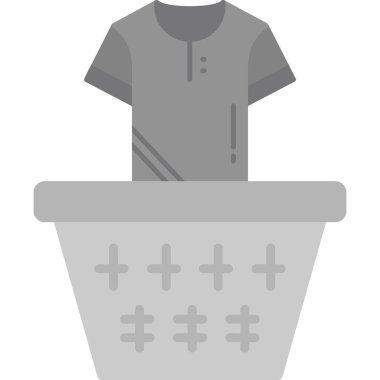 Bir banyo simgesinin vektör illüstrasyonu