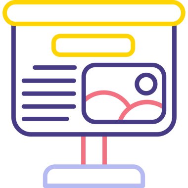 Modern simgenin vektör illüstrasyonu