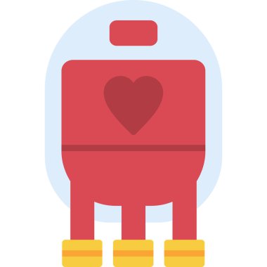 para çantası ikon vektör illüstrasyonu