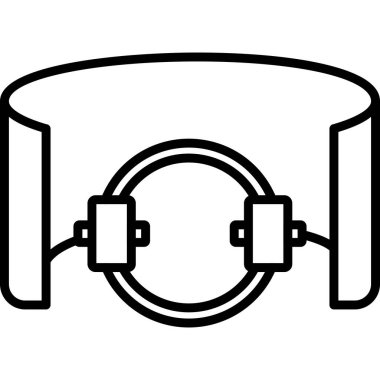 Kulaklık simgesi, anahat stili