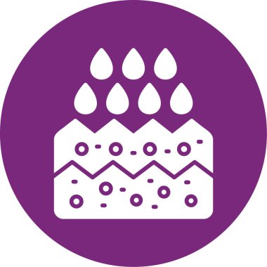 Doğum günü pastası vektör simgesi