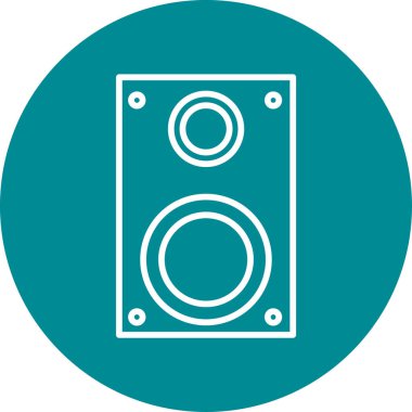 Moda Biçimli Sözcü Simgesi İzole Arkaplan