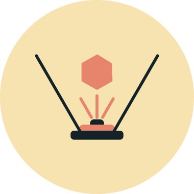 Modern simgenin vektör illüstrasyonu