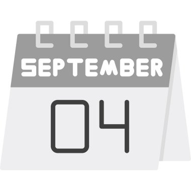 Takvim simgesi tasarımı, vektör illüstrasyonu