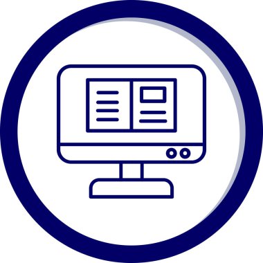 dizüstü bilgisayar simgesi, vektör illüstrasyonu