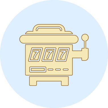 Kahve makinesi ikonu. vektör illüstrasyonu