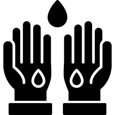 Su. Web simgesi basit illüstrasyon