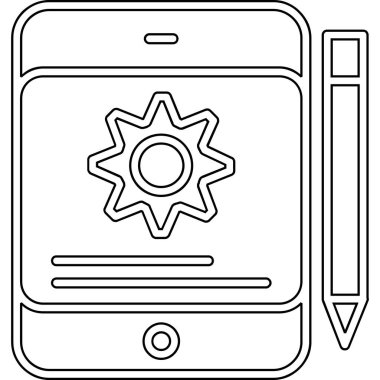 Not defteri simgesi vektör tasarımı