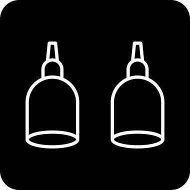 Bira cam kutsal kişilerin resmi, basit tarzı