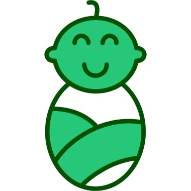 bebek oğlan ikon vektör illüstrasyonu