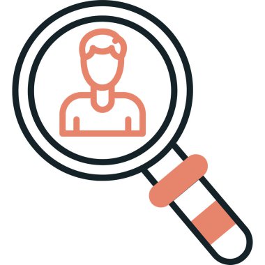 Bir erkek simgesinin vektör illüstrasyonu