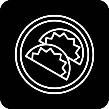 Gıda simgesinin vektör illüstrasyonu