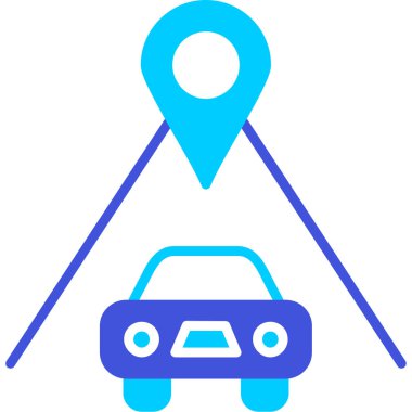 Harita simgesi. vektör illüstrasyonu