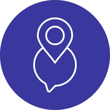 Vektör konumu simge illüstrasyonu