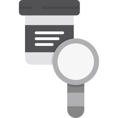 Büyüteç inceleme kavanozu etiketi