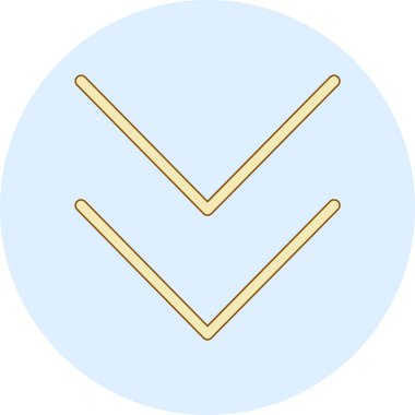 ok simgesi, vektör illüstrasyonu