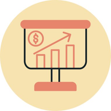 İş ve modern simgenin vektör illüstrasyonu