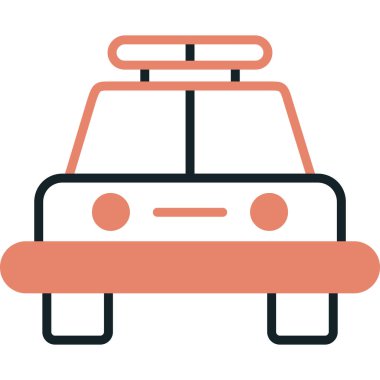 - Araba. Web simgesi basit illüstrasyon