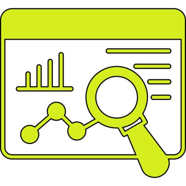 Bir seo simgesinin vektör çizimi