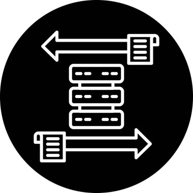 veri sunucu simgesi vektör illüstrasyonu