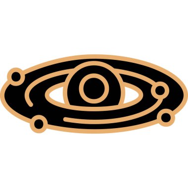 Beyaz arka planda izole edilmiş, çizgi film tarzında altın renkli bir ikonun gözü. Göz ve sihirli sembol vektör çizimi.