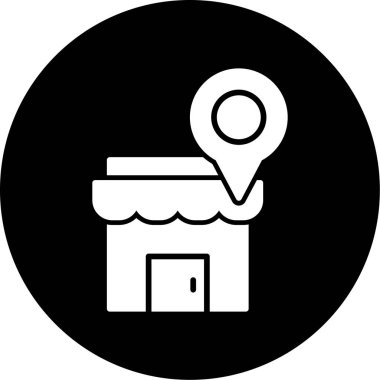 konum haritası simgesi, vektör illüstrasyonu