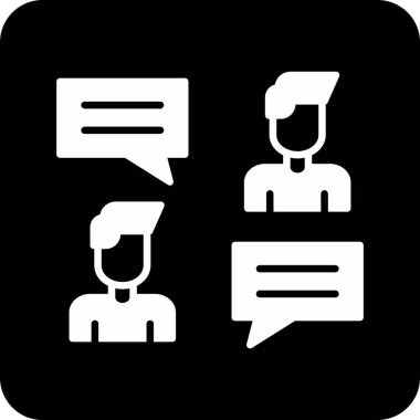 konuşma balonu simgesi, vektör illüstrasyonu