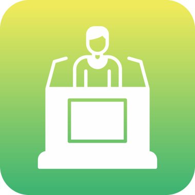 Yazıcı simgesi, basit vektör çizim