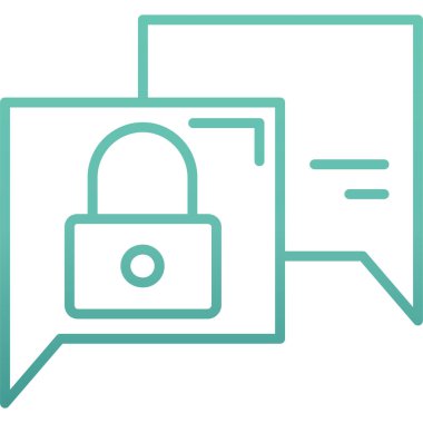 Güvenli kilit. Basit illüstrasyon