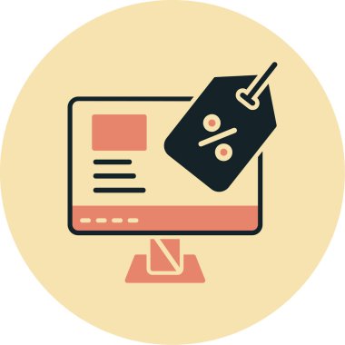 Ağ simgesi. Beyazda izole edilmiş web sayfası simgesinin basit çizimi