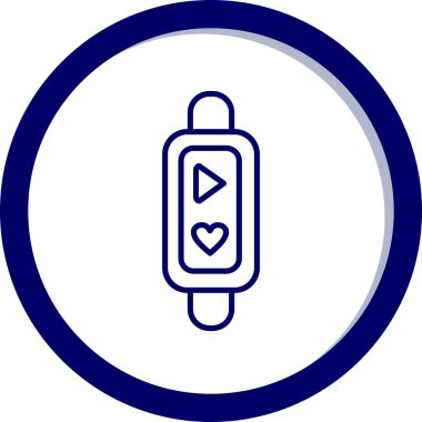 smartwatch simgesinin vektör illüstrasyonu