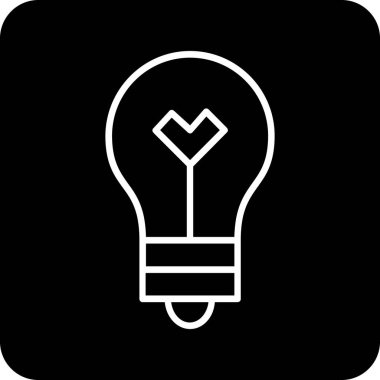 bulb vector glyph icon design