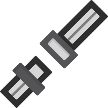 Fitness egzersiz ikonu ana hatlı stil