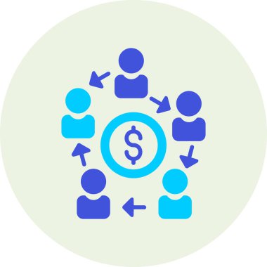 Dolar simgesi vektör illüstrasyonu