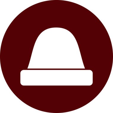 Şapka simgesi vektör illüstrasyonu