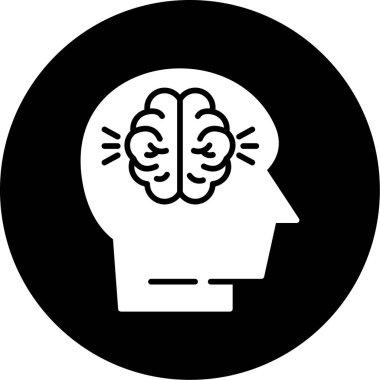 İnsan beyin vektör simgesi