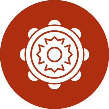 Eşsiz dişli vektör çizgisi simgesi