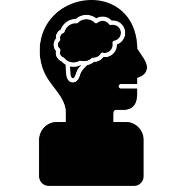 Düşünen zihin simgesi, düz biçim