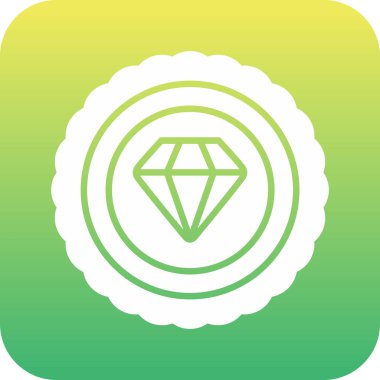 Elmas vektör çizgi simgesi