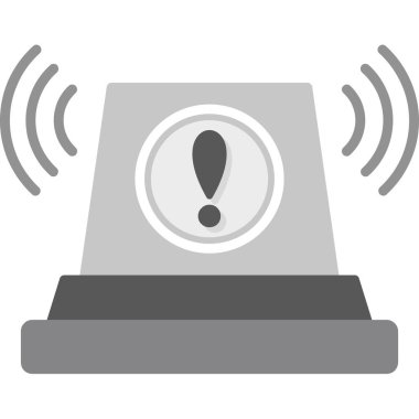 Alarm çanı uyarı simgesi tam taslak biçimi