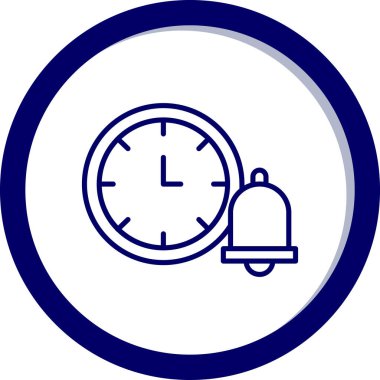 Saatin vektör illüstrasyonu modern simge