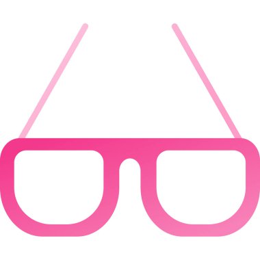 Moda gözlükleri. Web için illüstrasyon