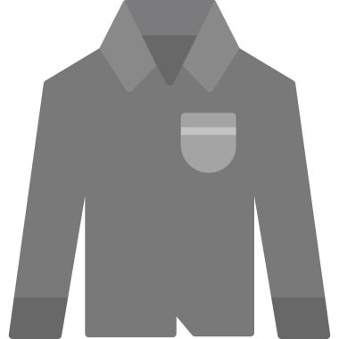 Üniforma Düz Simge, Vektör İllüstrasyonu